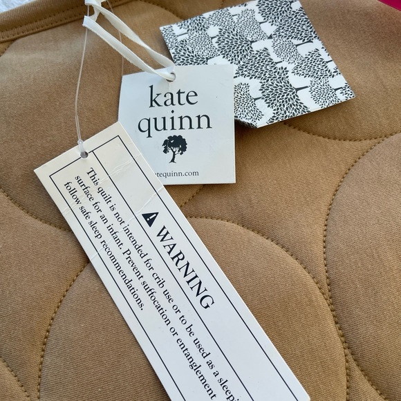 NWT Kate Quinn Mustard Gold Quilted Infant Blanket - Picture 3 of 5